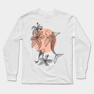 Koi Fish Hand Drawn Long Sleeve T-Shirt